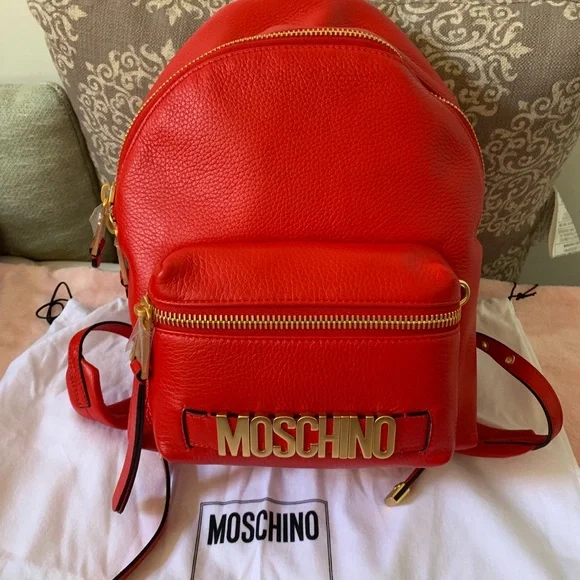 Moschino | Bags | Moschino Lettering Logo Backpack | Poshmark display picture 2